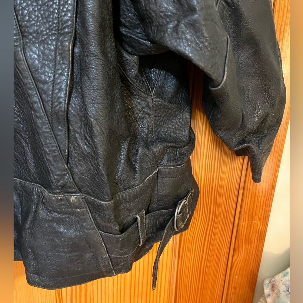 Marc Buchanan Pelle Pelle Vintage Animal Print 80’s Genuine Leather Jacket - Picture 14 of 16